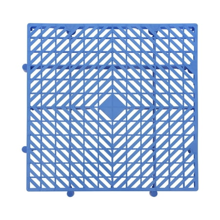 Miumaeov 6Pcs Square Plastic Pallet Ventilation Floor Pallet Breathable Grid Pad Blue 40*40*5cm