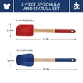 thumbnail image 2 of Disney Home Bon Voyage 2 Pcs Silicone Spatula and Spoonula Set, 11.5 Inch, Mixed Colors, 2 of 7