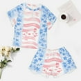 thumbnail image 4 of 4th of July 2 Pack Women’s Pajama Set Print Sleepwear And Shorts Y2k Loungewear Sets S-5XL, 4 of 7