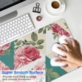 thumbnail image 4 of Long Mouse Pads for Desk,Pioneer Flower Floral Print Pattern Desk Mats on Top Of Desks, Desk Mouse Pad Extra Large with 3mm Non-Slip Base and Stitched Edge for Gaming,Office,Work,Home 31.5"x11.8", 4 of 6