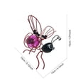 thumbnail image 2 of Solar Powered Hanging Bug Decorative Light 6 Inch Glowing Insect Art Sculpture Waterproof Metal for Outdoor Garden Patio Tree Porch Decor Summer Spring Blue, 2 of 5