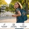 thumbnail image 6 of Xoenoiee Excavator Fire Print School Backpack for Boys Casual Bookbag Travel Daypack Rucksack with Handle, Lightweight Schoolbag Knapsack with Front Zipper Pocket for Outdoors Travel, 6 of 7