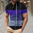 thumbnail image 1 of Weiqiqre Shirts T - Chemises pour Hommes Manches Courtes Tee Bloc de Couleur Col Rond Chandail Décontracté Basique Chemises, 1 of 4