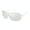Silver & White, variant on Rocawear Women's R3387 Vented Metal UV400 Protective Shield Rectangular Fashion Sunglasses, 134mm