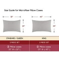 King Size White Pillow Cases Set of 2 Soft Pillowcase Covers Machine
