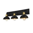 thumbnail image 3 of Anders Collection Wall Sconce D27 H8.3 Lt:3 Black and Brass Finish, 3 of 3