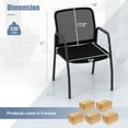 thumbnail image 3 of Gymax Meeting Room Chair Set of 10 Waiting Room Chairs w/ Ergonomic Backrest & Armrests, 3 of 10