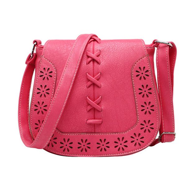 Abanico literario retro, bolso femenino de un solo hombro, hueco fresco, café