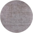 thumbnail image 1 of Ahgly Company Machine Washable Indoor Round Industrial Modern Dark Goldray Area Rugs, 3' Round, 1 of 7