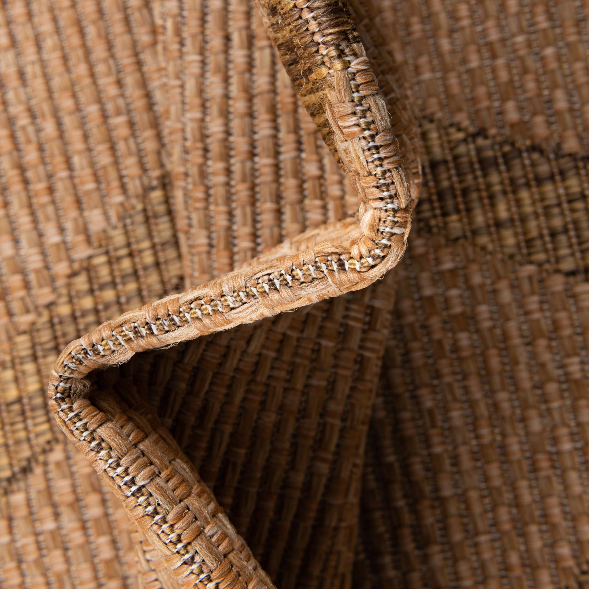 Unique Loom Outdoor Trellis Collection Area Rug - Diamonds (9' x 12' 2" Rectangle Light Brown/Brown)