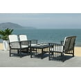 thumbnail image 4 of Safavieh Rocklin Outdoor Contemporary 4 Piece Living Set with Cushion, 4 of 5