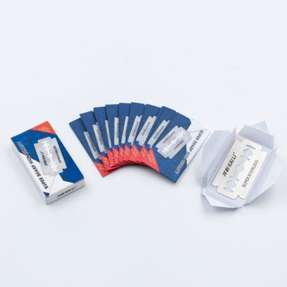 Double-edged razor blades 50-pack Kaili Super Stainless Razor Blades Silver