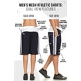 thumbnail image 3 of Daresay 5 Pack: Men’s 9" Mesh Athletic Shorts, 5-Pack Active Performance Basketball Shorts with Drawstring & Pockets, UP To 3XL, 3 of 9