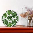 thumbnail image 2 of Green Leaves Black 10 inch Wall Clocks Non Ticking Easy to Read Battery Decorative for Home Bathroom Kitchen Bedroom Living Room, 2 of 8