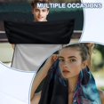 thumbnail image 6 of FOR U DESIGNS Skull Floral Print Car Seat Cover for Front Seats, Auto Seat Cushion for SUVs & Trucks, Absorbent Microfiber Sweat Towel with Storage Bag, Yoga Mat, Running Towel, 2 Pack, 6 of 7