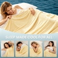 thumbnail image 6 of huayou Solid Yellow Flannel Throw Blanket Lightweight Soft Cooling Blanket 78.7 x 59.11 inch for Bed Couch Living Room, 6 of 9