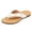 Gold, variant on Ortho Flip Flops for Women Fashion Casual Snakeskin Design Leather Orthopedic Arch Support Flat Slip on Thong Comfortable Walking Slipper Sandals Black Size 9.5