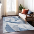 thumbnail image 6 of Addison Rugs Chantille Indoor/Outdoor Transitional Swirls Denim Machine Washable Rectangle Rug, 3' x 5', 6 of 8