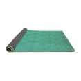 thumbnail image 2 of Ahgly Company Indoor Round Oriental Turquoise Blue Traditional Area Rugs, 7' Round, 2 of 4