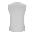 thumbnail image 6 of Running Vests for Men Sleeveless Tank Tops Mens Casual Solid Stretchy Slim Pullover Button Crewneck Breathable Gym Athletic Workout Undershirts Shirts, 6 of 7