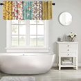 thumbnail image 5 of Boho Floral Window Valances Fashions Garden Vintage Bohemian Paisley Spliced Pattern Curtains Valance for Bathroom Kitchen Bedroom Living Room Decor with Rod Pocket 54" x 18", 5 of 5