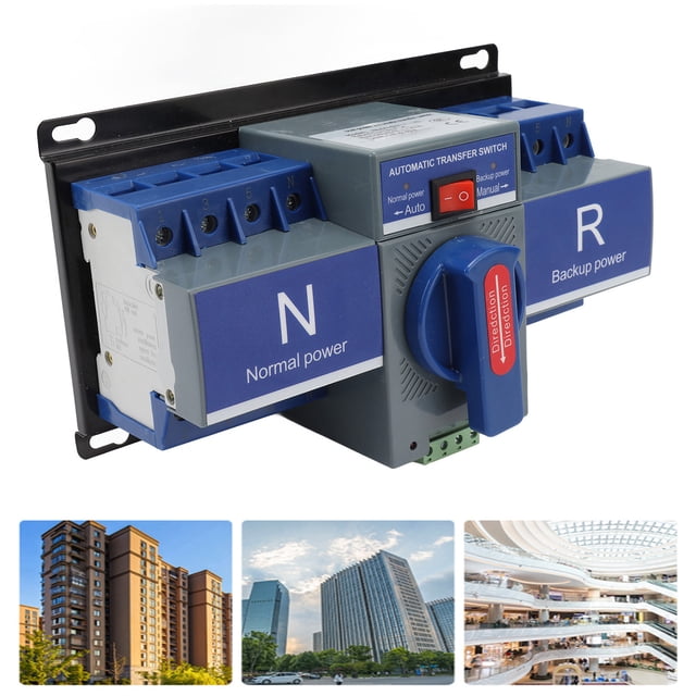 Interruptor de de Potencia Dual, Protectión Contra Sobrecarga Resistente Al Calor de 4P AC230V Anti -Nevejecimento del Interruptor Autico de Transferencia de Potencia