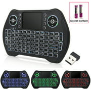 Mini Wireless Keyboard,92 Keys, 2.4GHz Wireless Keyboard with Touchpad.2 In 1 Keyboard C