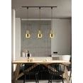 thumbnail image 5 of KAYYELAMP J-Type Gold Bronze Track Lighting E26 Base 29.5 Inches Brown Twisted Cord Vintage Design for Kitchen Restaurant(No Bulb, Track), 5 of 7