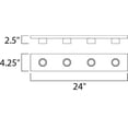 thumbnail image 2 of Maxim Lighting - Four Light Bath Vanity - Essentials-4 Light Contemporary Bath, 2 of 3