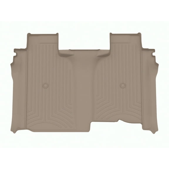 WeatherTech Custom Fit FloorLiners compatible with Silverado 1500, Silverado 2500HD/3500HD, Sierra 1500 Limited, Silverado 1500 LTD, Sierra 1500 - 2nd Row, Tan