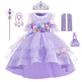 thumbnail image 1 of Disney Isabella Encanto vestido de niña Halloween fantasía flor cóctel Navidad niños encanto Isabela fiesta de cumpleaños Dress9-10T Tag-150 Gao Jinjia LED, 1 of 2