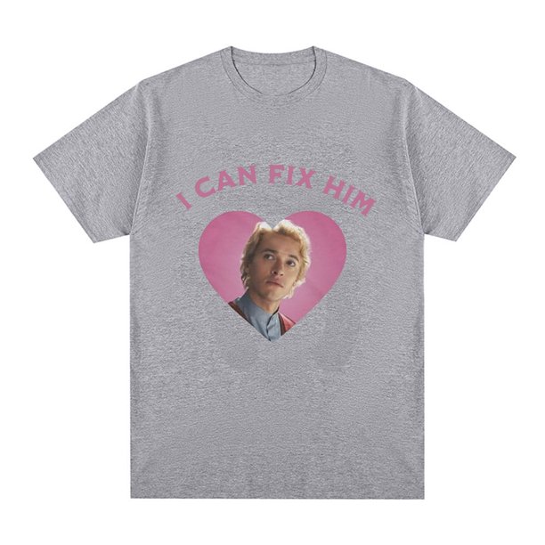 Camiseta "Puedo arreglarlo" con texto "Coriolanus Snow" para hombre y mujer, camisetas casuales de manga corta a la moda, camiseta de verano de algodón suave y extragrande.
