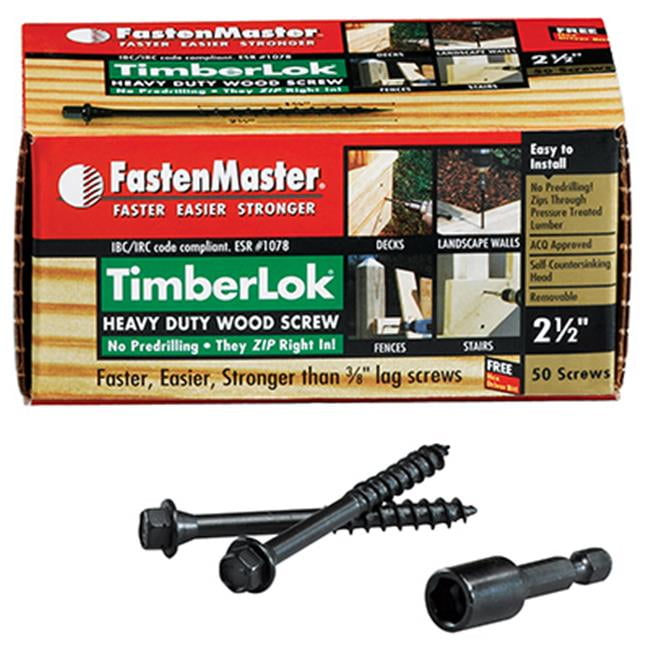 FMTLOK212-50 Timberlok Wood Screws, 2.5-In., 50-Pk. - Quantity 1 ...