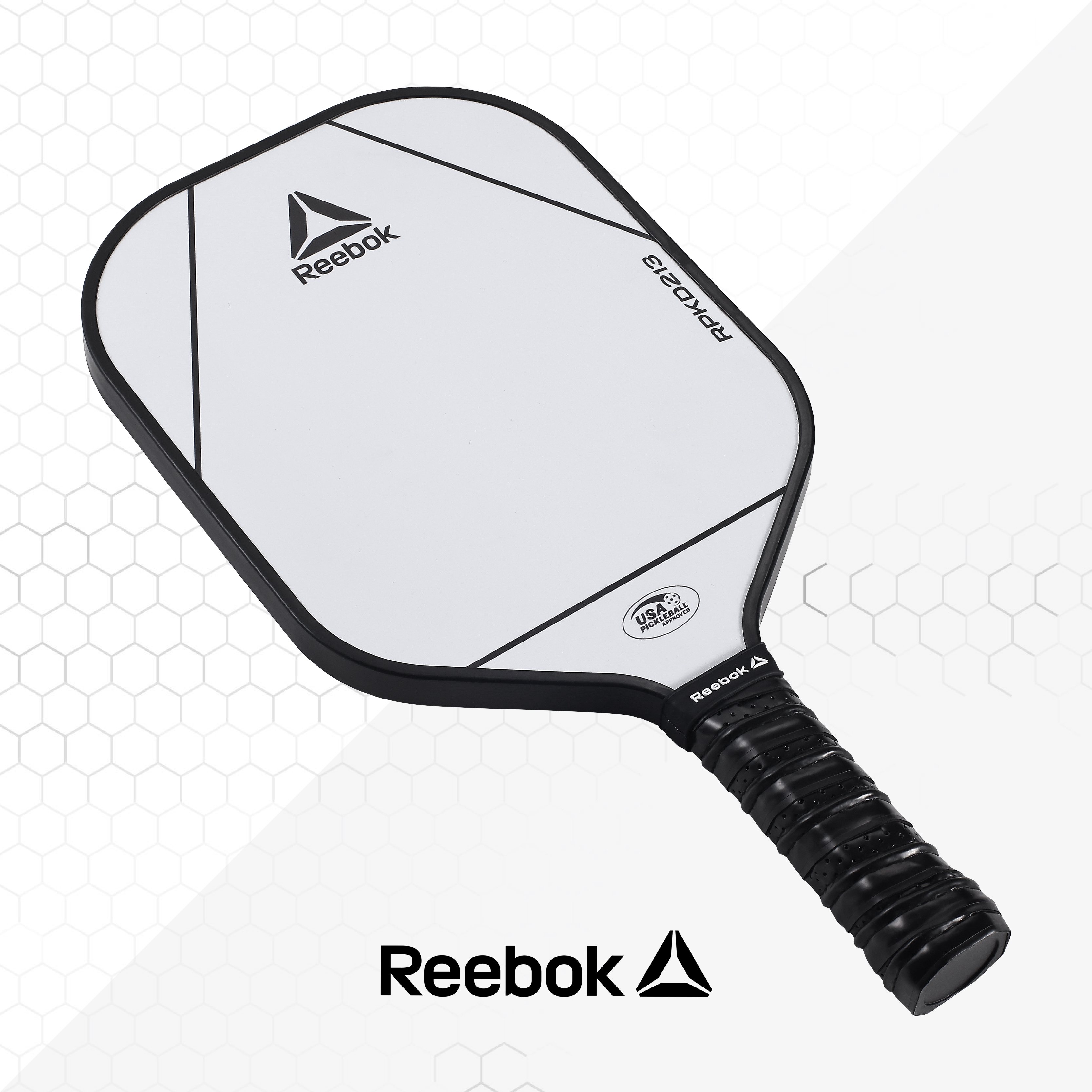 Reebok Lightweight Fiberglass Pickleball Paddle, White photo 7