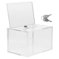 thumbnail image 1 of Box acrílico de gran capacidad multifuncional Box de sugerencia de donación transparente Boletería de comentarios, 1 of 5