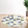 thumbnail image 2 of ZOUSSIQI Non-slip Round Chair Mat Sitting Pad Area Rugs Washable Rug Living Room Bedroom 60cm JU316-108309, 2 of 8