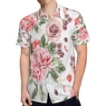 thumbnail image 4 of High Quality Hawaiian Shirts for Men Short Sleeve Aloha Beach Shirt Floral Summer Casual Button Down Shirts Blouses 6243HA, 4 of 7