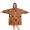 Halloween Pumpkin Art Orange, variant on Halloween Pattern Pumpkin Black Wearable Blanket Hoodie, Flannel Oversized Sweatshirt Blanket with Sleeves & with Sleeves & Pockets, Comfort Gifts Ideas for Reading Watching TV and Relaxi