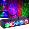 thumbnail image 1 of Luces DJ KeoBin Pro 6 en 1, DMX y activadas por sonido con bola de discoteca, 1 of 7