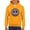 Gold, variant on Floral Smile Fun Trendy Graphic Symbols Youth's Hoodie