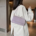 thumbnail image 4 of Sywqhk Bolso De Mano De Mujer De Color Sólido Simple Bolso De Hombro Con Solapa De Pu Para Mujer (Púrpura) Sywqhk Para estrenar, 4 of 9