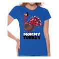 thumbnail image 1 of Awkward Styles Thanksgiving T-Shirt Mommy Turkey Shirts for Women, 1 of 4