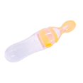 thumbnail image 5 of 90ML Infant Baby Bottle With Spoon Feeder Feeding Safety Silicone Feeder Food Rice Cereal Bottle For Lovely Gift yellow, 5 of 5