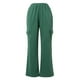thumbnail image 5 of Pantalones rectos lisos con cintura elástica para mujer - Diseño con tirantes, poliéster, ropa informal - Tallas S-XXL, 5 of 5