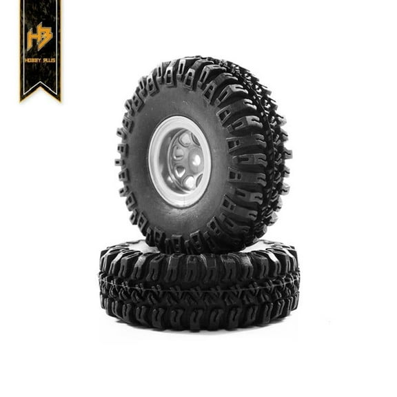 HobbyPlus 1.0 GRABBER M/T Tire With Wheels Set For CR18P EVO