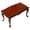 Red ancient table, variant on Realistic Coffee Table Miniature Model Furniture for 1/12 Dollhouses Enhancing Imagination and Creativity Roleplaying