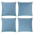 thumbnail image 3 of COVERS&ALL Square Throw Pillow Covers with Inserts, Decorative Covers with Cushions, Waterproof UV Resistant Soft, Home Decor Office Travel Couch Sofa Universal uses (14"x14", Pack of 4, Sky Blue), 3 of 7