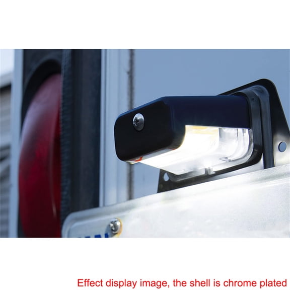 Acaigel Chrome 12V DC Bracket-Mount LED License Plate Light For Trailer UTV ATV