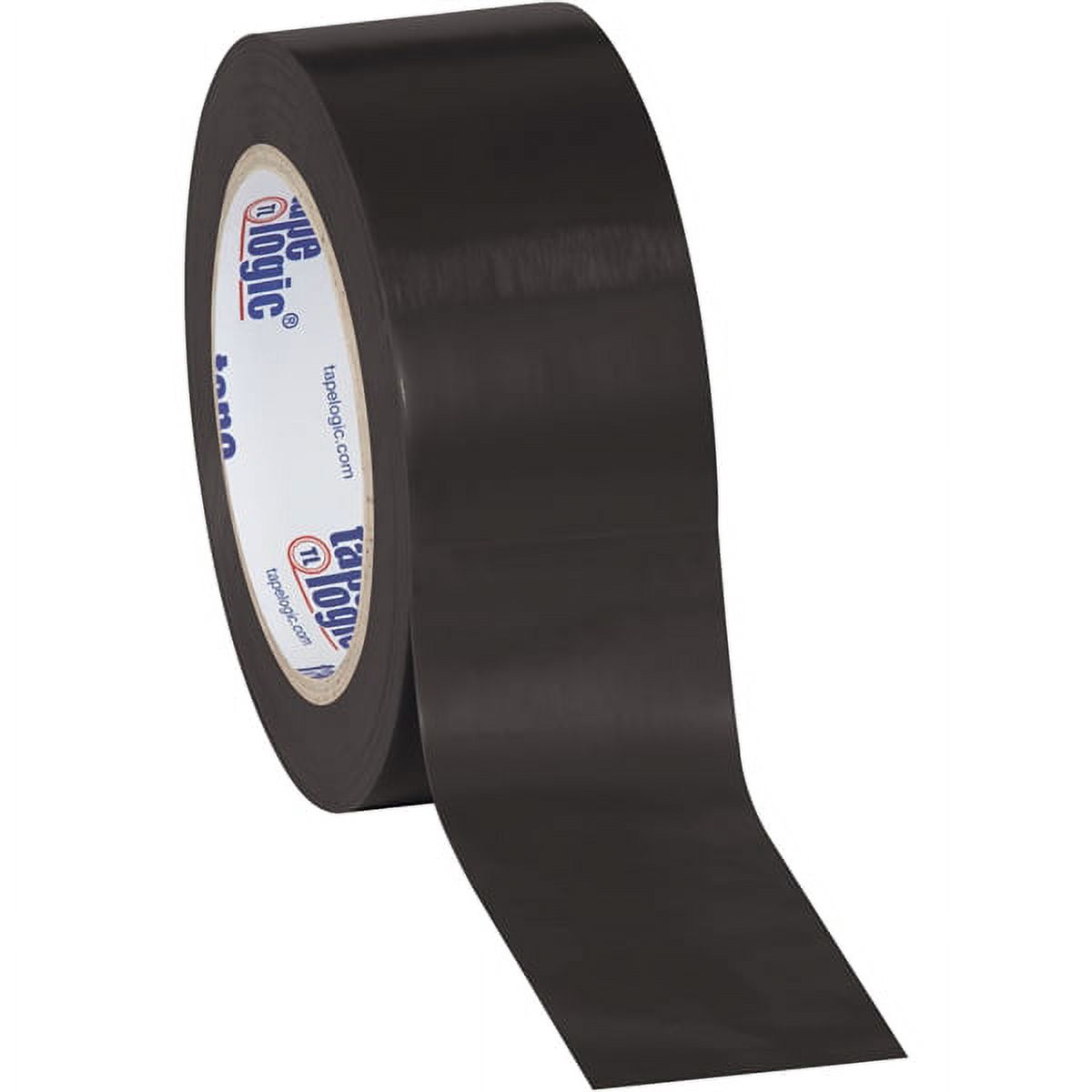 Tape Logic Black Solid Vinyl Safety Tape 2" x 36 Yard Roll (24 Roll/Case)
