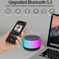 thumbnail image 2 of Portable Bluetooth speaker, wireless RGB LED speaker, TWS pairing, HD sound, TF card support, mini for travel, outdoor, party, 2 of 5